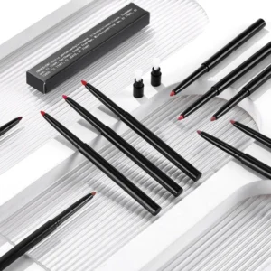 Private Label No Logo 15 Shades Matte Waterproof Lip Liner Pencil, High Pigment Lip Contour Makeup for Bulk Wholesale