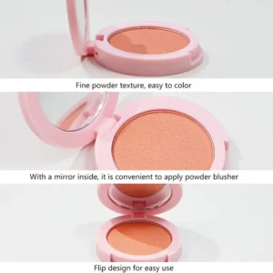 Private Label No Logo 15 Shades Matte Powder Blush, Long Lasting Fade Resistant Blusher Pressed Powder Face Makeup