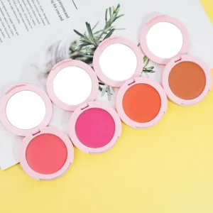 Private Label No Logo 15 Shades Matte Powder Blush, Long Lasting Fade Resistant Blusher Pressed Powder Face Makeup