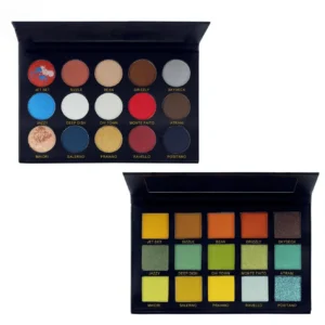 Private Label No Logo 15 Shades Purple Matte Shimmer Multi-use Eyeshadow Palette Pigmented Eye Makeup