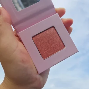 Private Label No Logo 16 Shades Square Highlighter Palette, Fine Glitter Brightening Contour Face Highlighter Powder
