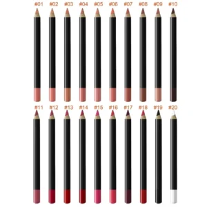 Private Label No Logo 20 Shades Multi-function Lip Liner, Waterproof Easy Pigment Long Lasting Lip Pencil Lipstick