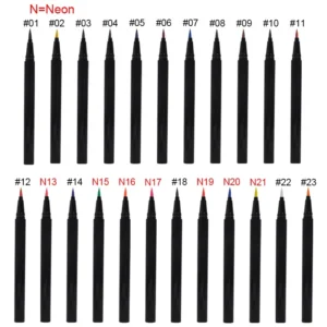 Private Label No Logo 23 Colors Ultra-fine Liquid Eyeliner, Smooth Quick Dry Waterproof High Pigment Eye Pen