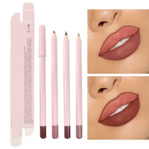 Private Label No Logo 26 Shades Matte Lip Liner, Dark Brown & Pink Smooth Easy Pigment Lipstick Pencil