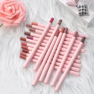Private Label No Logo 26 Shades Matte Lip Liner, Dark Brown & Pink Smooth Easy Pigment Lipstick Pencil