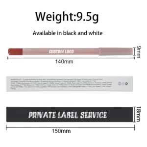 Private Label No Logo 26 Shades Matte Lip Liner, Dark Brown & Pink Smooth Easy Pigment Lipstick Pencil
