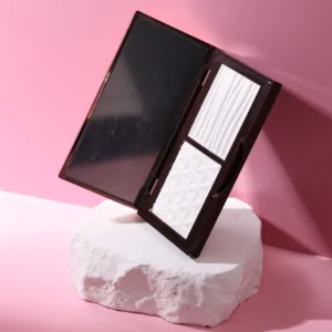 Private Label No Logo 2 Color Contour Pressed Powder, All-in-One Setting Powder with Highlight & Shade for Face Side Shadow Sculpting