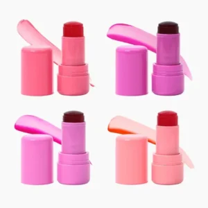 Private Label No Logo Jelly Lipstick & Blush Stick, 2 In 1 Lip & Cheek Matte Cream Makeup