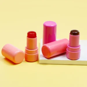 Private Label No Logo Jelly Lipstick & Blush Stick, 2 In 1 Lip & Cheek Matte Cream Makeup