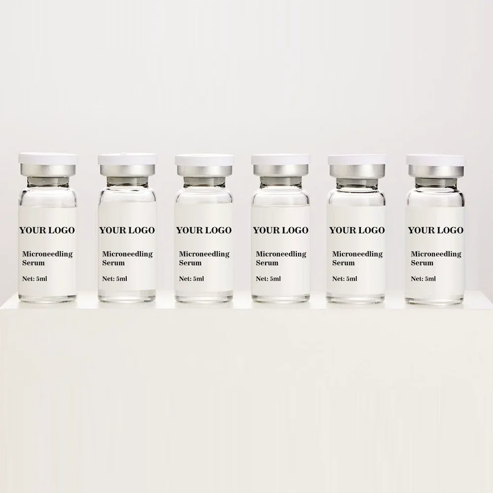 Private Label No Logo 3pcs & 4pcs Ampoule Set, 6 Types Hyaluronic Acid Concentrate Hydrating Facial Serum