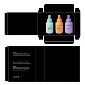 Private Label No Logo 3 Pcs Serum Set, 10% Niacinamide Vitamin C Hyaluronic Acid Concentrate Hydrating Facial Essence