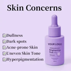 Private Label No Logo 3 Pcs Serum Set, 10% Niacinamide Vitamin C Hyaluronic Acid Concentrate Hydrating Facial Essence