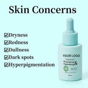 Private Label No Logo 3 Pcs Serum Set, 10% Niacinamide Vitamin C Hyaluronic Acid Concentrate Hydrating Facial Essence