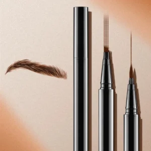 Private Label No Logo Ultra Fine 4 Fork Tip Liquid Eyebrow Pen, Waterproof Smudge Resistant Natural Wild Brow Makeup Wholesale