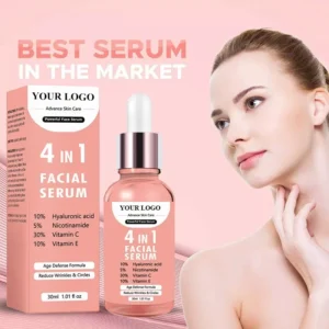 Private Label No Logo 4 In 1 Multi-effect Face Serum, Anti-aging Deep Repair Nourishing All-in-one Skin Care Essence