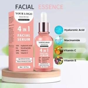 Private Label No Logo 4 In 1 Multi-effect Face Serum, Anti-aging Deep Repair Nourishing All-in-one Skin Care Essence