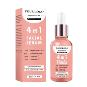 Private Label No Logo 4 In 1 Multi-effect Face Serum, Anti-aging Deep Repair Nourishing All-in-one Skin Care Essence
