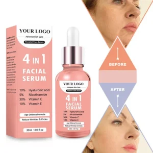 Private Label No Logo 4 In 1 Multi-effect Face Serum, Anti-aging Deep Repair Nourishing All-in-one Skin Care Essence