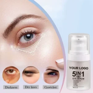30ml 5 In 1 Private Label No Logo Eye Care Serum, Dark Circle Reducing Puffiness Minimizing Nourishing Under Eye Repair Essence