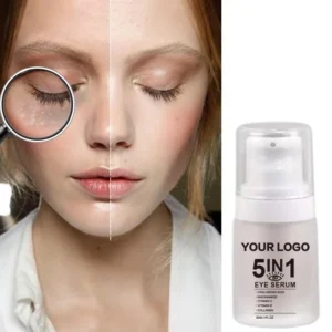 30ml 5 In 1 Private Label No Logo Eye Care Serum, Dark Circle Reducing Puffiness Minimizing Nourishing Under Eye Repair Essence
