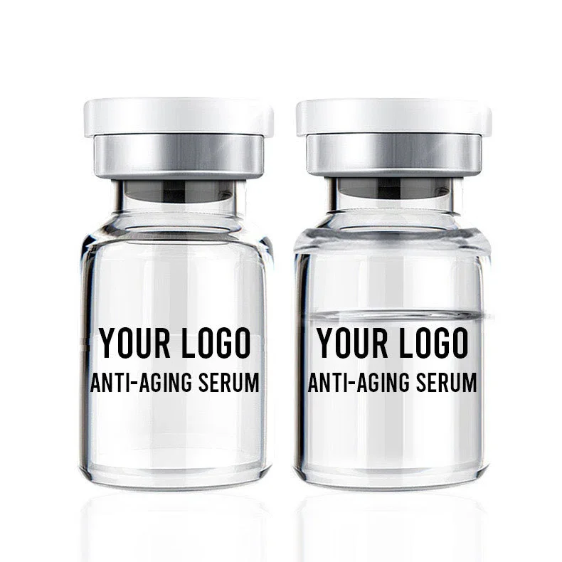 Private Label No Logo 6 Types Ampoule Serum with Hyaluronic Acid, Niacinamide & Ceramide, Hydrating Repair Concentrate Facial Essence