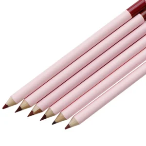 Private Label No Logo 6 Pcs Pink Lip Liner Kit, Matte Waterproof Long Lasting Lipstick Pencil Set