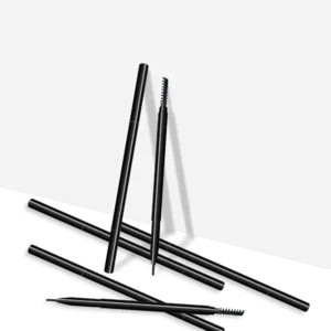 Private Label No Logo 6 Shades Ultra-fine Auto Rotating Eyebrow Pencil, Dual-ended Self-sharpening Brow Pencil with Brush