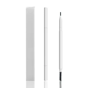Private Label No Logo 6 Shades Ultra-fine Auto Rotating Eyebrow Pencil, Dual-ended Self-sharpening Brow Pencil with Brush