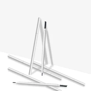 Private Label No Logo 6 Shades Ultra-fine Auto Rotating Eyebrow Pencil, Dual-ended Self-sharpening Brow Pencil with Brush