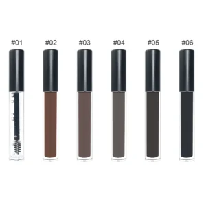 Private Label No Logo 6 Shades Liquid Eyebrow Tint, Waterproof Sweat Proof Non-smudging Brow Coloring Liquid