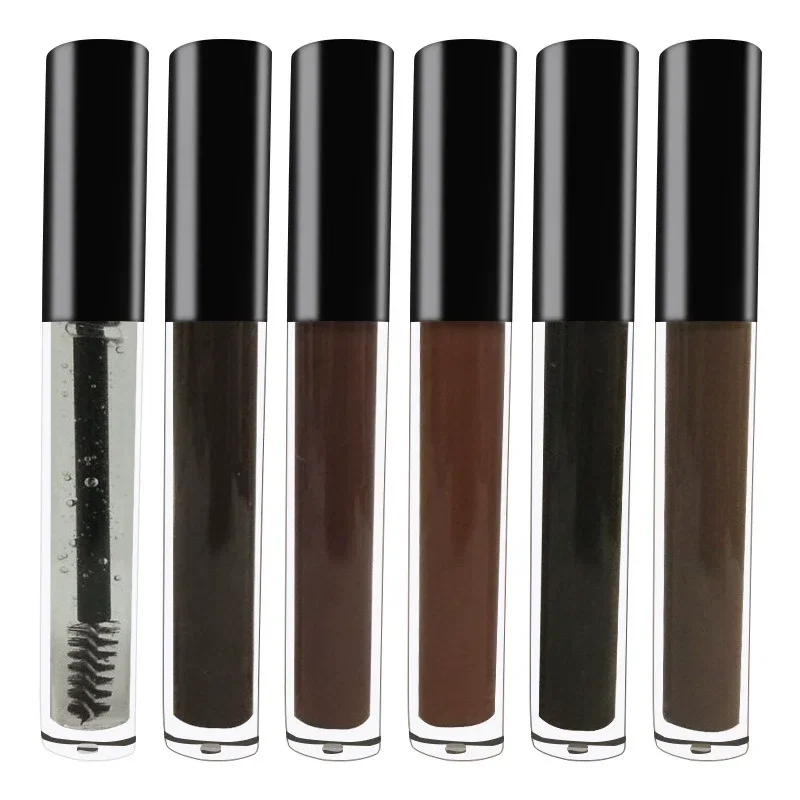 Private Label No Logo 6 Shades Liquid Eyebrow Tint, Waterproof Sweat Proof Non-smudging Long Lasting Brow Dye