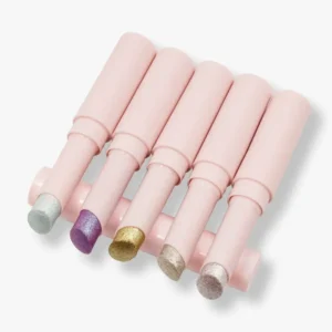 Private Label No Logo Auto Rotating Crystal Jelly Highlighter Stick, Shimmer Glitter Cream Texture Brightening Eyeshadow Stick