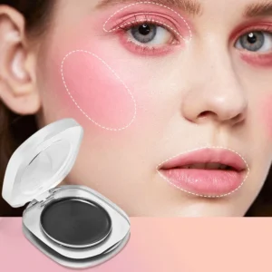 Private Label No Logo Black Temperature Changing Blush Cream, 2 In 1 Lip & Cheek Multi-use Blush