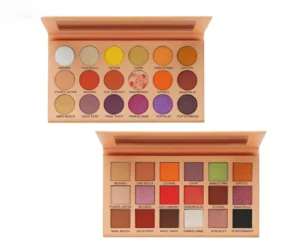 Private Label No Logo Black Earth Tone Eyeshadow Palette Built with Highlight & Contour for Tear Trough Brightening