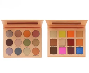 Private Label No Logo Multi-use Black Eyeshadow Palette, Multi Shade Highly Pigmented Eye Makeup for Wholesale