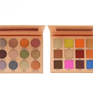 Private Label No Logo Multi-use Black Eyeshadow Palette, Multi Shade Highly Pigmented Eye Makeup for Wholesale