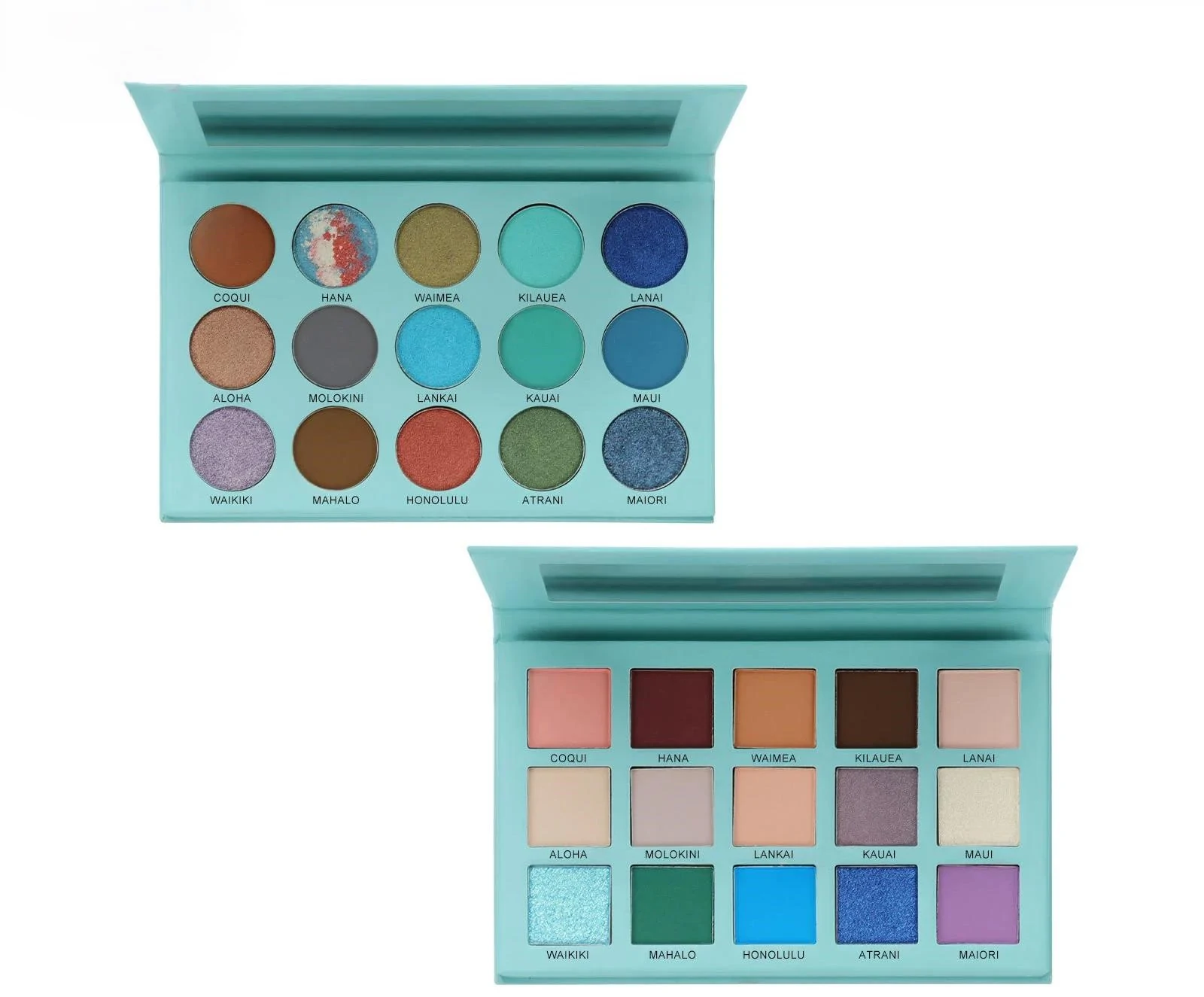 Private Label No Logo Earth Tone Shimmer Matte Book Style Eyeshadow Palette Multi-use Eye Makeup