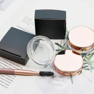 Private Label No Logo Clear Waterproof Eyebrow Wax, Quick Dry Long Lasting 3D Brow Shaping Gel