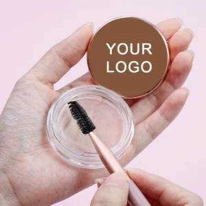 Private Label No Logo Clear Waterproof Eyebrow Wax, Quick Dry Long Lasting 3D Brow Shaping Gel