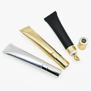 Private Label No Logo 20g Color Changing Plumping Lip Oil, Squeeze Tube with Zinc Alloy Massage Tip for Dudu Lips