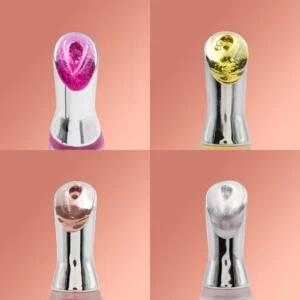 Private Label No Logo Viral Color Changing Lip Balm, Vacuum Rotating Tube Shimmer Plumping Lip Oil