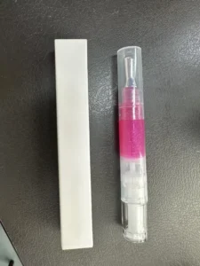 Private Label No Logo Viral Color Changing Lip Balm, Vacuum Rotating Tube Shimmer Plumping Lip Oil