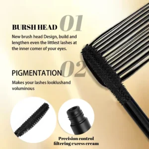 Private Label No Logo Volumizing Colored Mascara, Lengthening Curling Waterproof Non-smudging Mascara Primer
