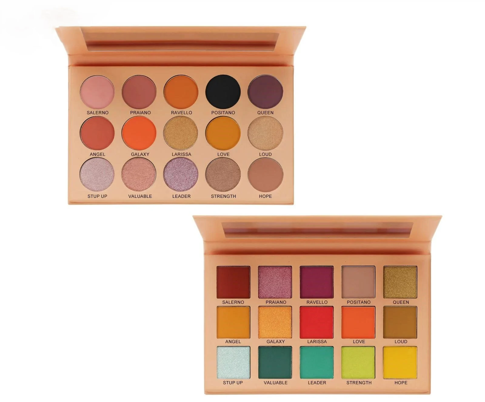Private Label No Logo Multi-use Colorful Matte Highlight Eyeshadow Palette for Eye and Tear Trough Makeup
