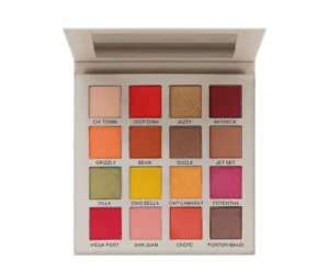 Private Label No Logo Wholesale Earth Tone Cream Mud Eyeshadow Palette, Matte Shimmer Multi-use All-in-One Eye Makeup