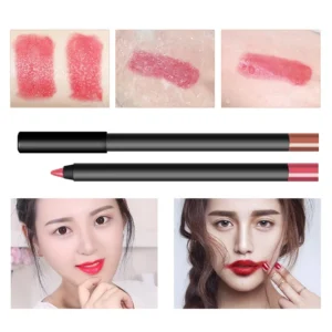 Private Label No Logo Creamy Matte Lip Liner, Waterproof Non-smudging High Pigment Long Lasting Lip Crayon