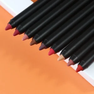 Private Label No Logo Creamy Matte Lip Liner, Waterproof Non-smudging High Pigment Long Lasting Lip Crayon