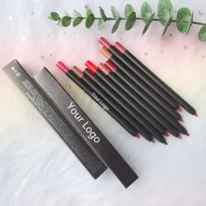 Private Label No Logo Creamy Matte Lip Liner, Waterproof Non-smudging High Pigment Long Lasting Lip Crayon