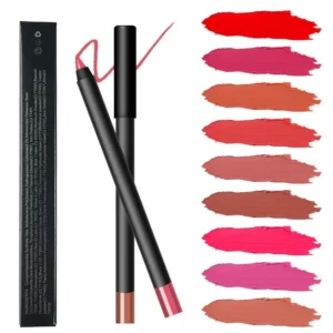 Private Label No Logo Creamy Matte Lip Liner, Waterproof Non-smudging High Pigment Long Lasting Lip Crayon