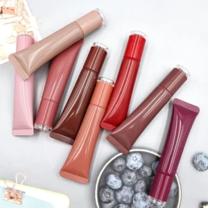 Private Label No Logo Donut Lip Gloss & Lipstick, Plumping Hydrating Moisturizing Lip Makeup for Women